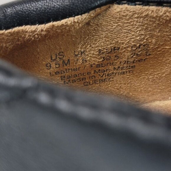 Naturalizer Quebec Loafer Shoes Black 9.5M Comfy Block Heel Leather Slip On - Picture 12 of 15